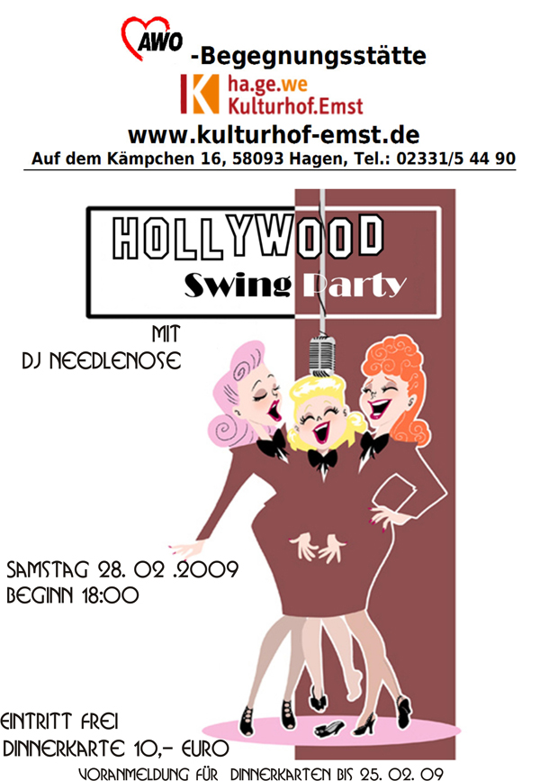 Hollywood Swing Party posterr Hollywood Swing Party